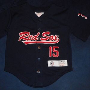 Boys 2T MLB Boston Red Sox #15 Pedroia Jersey LNC